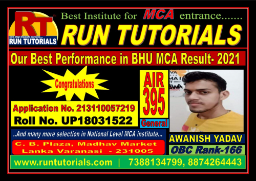 BHU RESULT MCA 2021